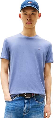 Tommy Jeans Tjm Xslim Jaspe Htr Tee Ext Dm0Dm20363, Maglietta a Maniche Corte, Uomo