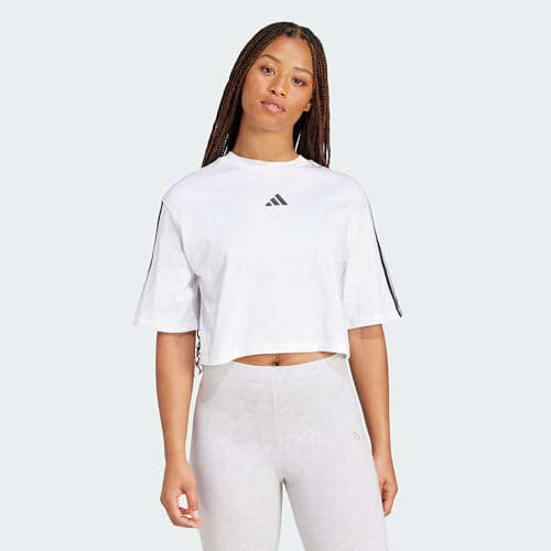 adidas Donna Essentials 3-Stripes Cotton Loose Shirt