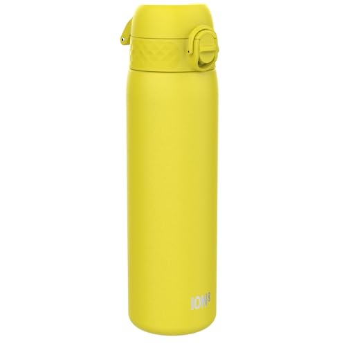 ION8 Borraccia Termica in Acciaio Isolato, 500ml, a Prova di Perdite, Facile da Aprire, Serratura Sicura, Lavabile in Lavastoviglie, Maniglia per il Trasporto, Facile Pulizia