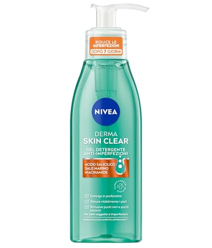 NIVEA Derma Skin Clear Gel Detergente Viso Anti-Imperfezioni 150 ml