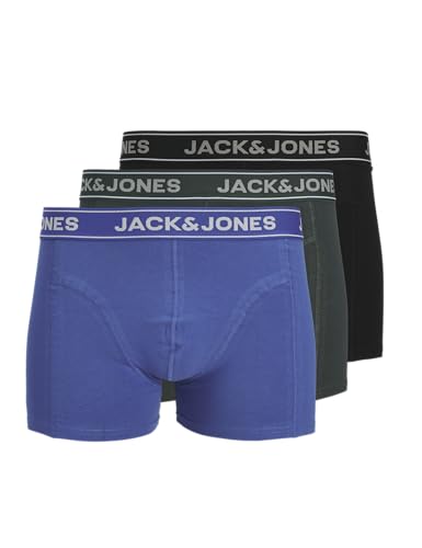 Jack & Jones Jacblack Friday Trunks Boxer Uomo, Confezione da 3 Pezzi