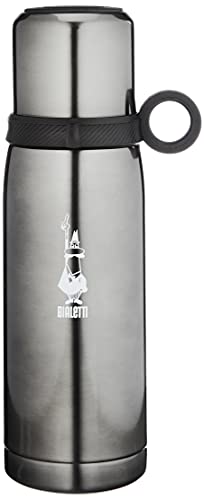Bialetti To Go Bottiglia Termica 460 ml, Doppia Parete Acciaio