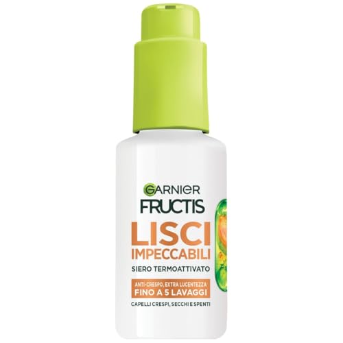 Garnier Fructis Siero Termoprotettore Lisci Cheratina con Olio di Argan, 50 ml