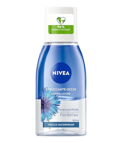 NIVEA Struccante Occhi Doppia Azione 6 x 125 ml Bifasico Fiordaliso