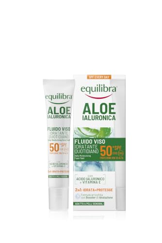 Equilibra Aloe Ialuronica Fluido Viso Quotidiano SPF 50+ 40ml