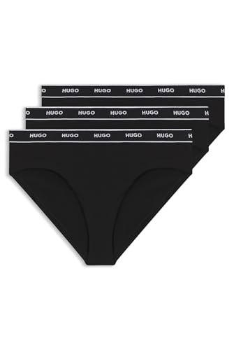 HUGO Triplet Brief Stripe Slip, Pacco da 3, Donna
