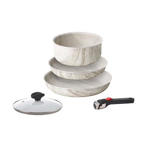 Guzzini ChefLine Marble, Set Padelle e Casseruola 5 Pezzi