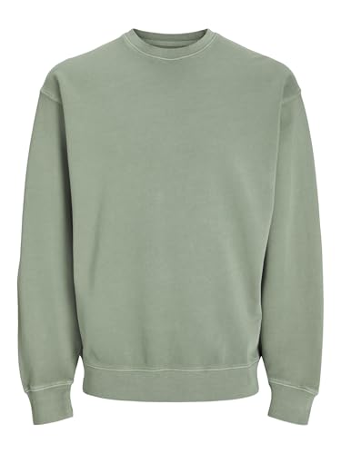 JACK & JONES JJECHARGE Felpa Uomo, Iceberg Green