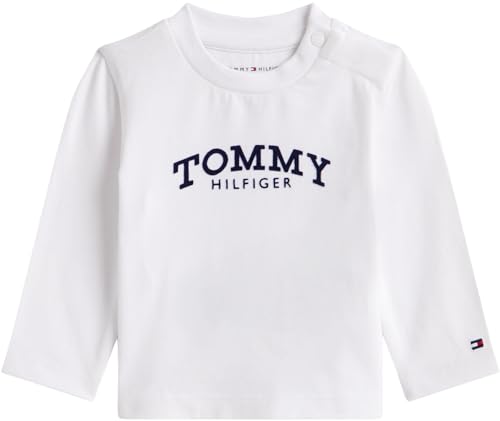 Tommy Hilfiger Newborn Monotype Logo Tee Manica Lunga