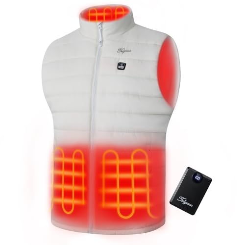 Telguua Gilet Riscaldato Uomo con Batteria 12000mAh