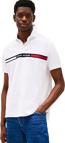 Tommy Hilfiger Uomo Maglietta Polo Maniche Chest Insert Regular Fit