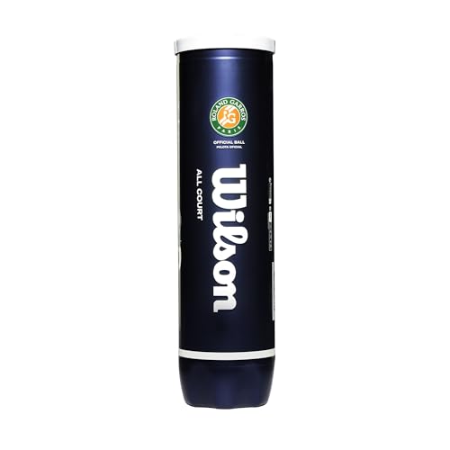 Wilson Roland Garros, Palline da Tennis Ufficiali, da 4 Palline, Tutte Le Superfici, 18 x