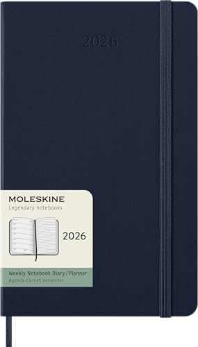 Moleskine Weekly Planner, Agenda Settimanale 2026 12 Mesi Con Spazio Per Note, Con Copertina