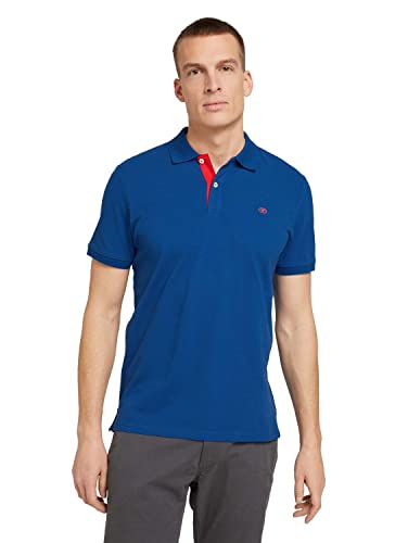 TOM TAILOR Polo Basic Piqué Uomo Advanced Blue 11132