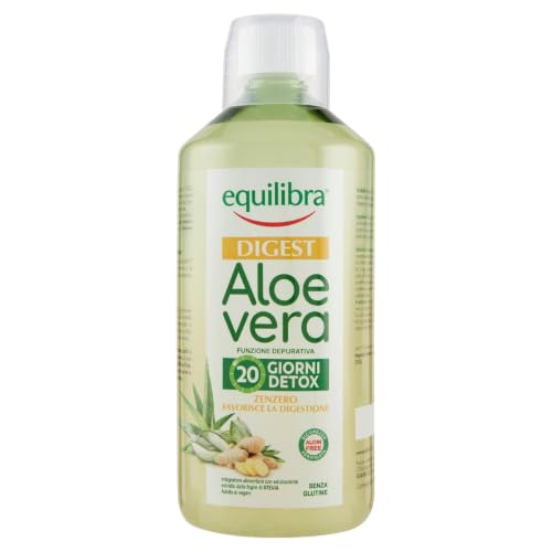 Equilibra Digest Aloe Vera Integratore Aloe da Bere Puro o Diluito, Aloin Free, 1 Litro