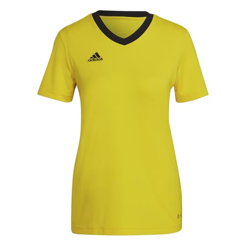 adidas Entrada 22 Short Sleeve Jersey T-shirt Donna Team Yellow/Black