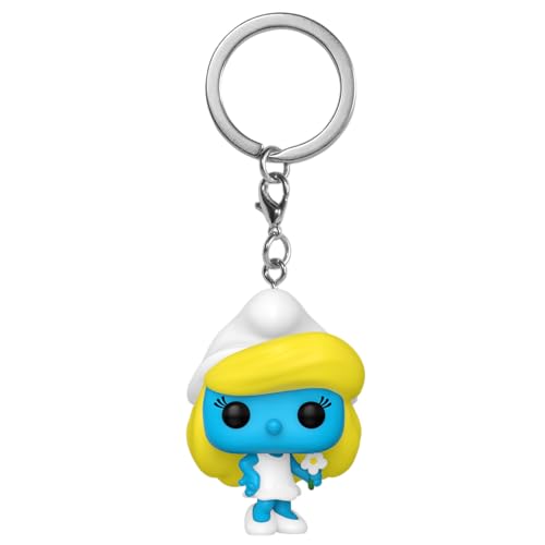 Funko POP! Portachiavi Smurfette - Mini Figura Vinile