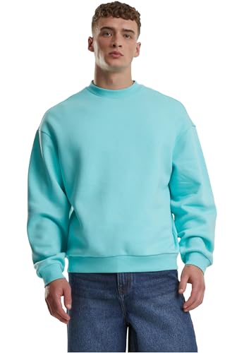 Urban Classics Felpa Uomo Scollo Rotondo Oversize Blu