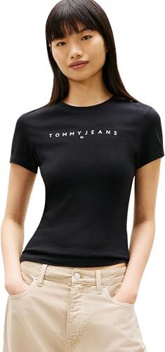 Tommy Jeans Tjw Slim Linear Tee Ext, Maglietta S/S Donna