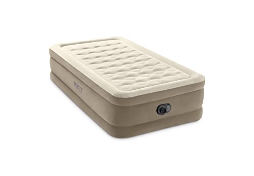 Intex Materasso Gonfiabile Dura-Beam Ultra Plush Singolo con Pompa Elettrica, 99x191x46 cm