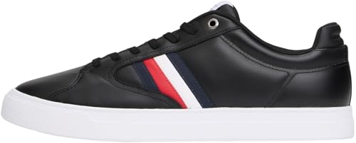 Tommy Hilfiger Uomo Sneakers con Suola Preformata Icon Court Stripes in Pelle