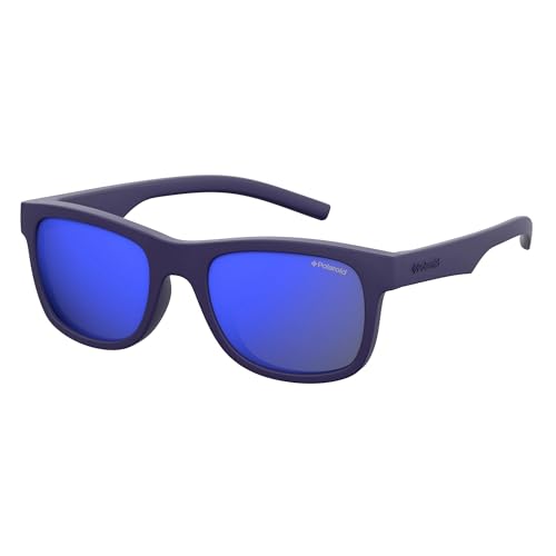 Polaroid PLD 8020/s Occhiali da Sole Blu Gomma Unisex-Bambini