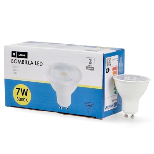 Ledme Gu10 SMD Plus 7W 4000K 580lm 6 pezzi