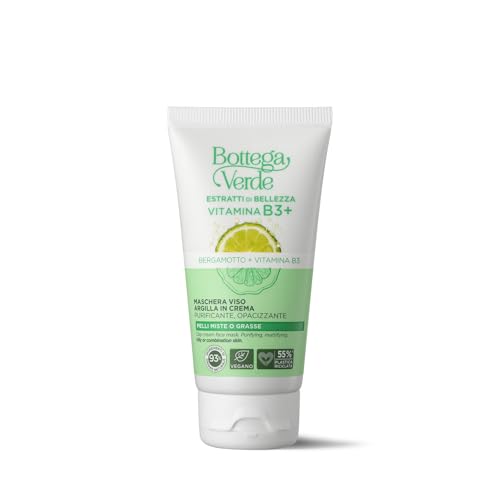Bottega Verde Maschera Viso Estratti di Bellezza Argilla in Crema Purificante 75 ml