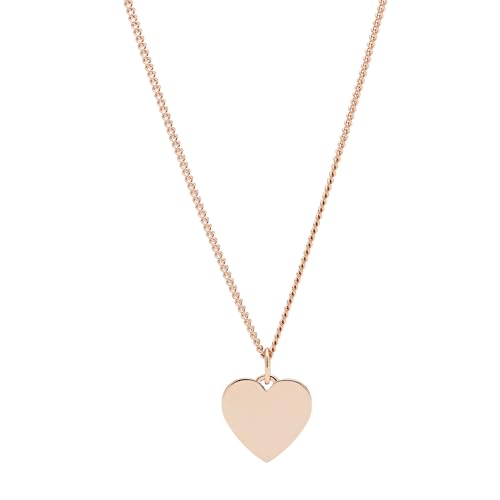 Fossil Collana Donna Vintage Iconic in Acciaio Inossidabile Oro Rosa