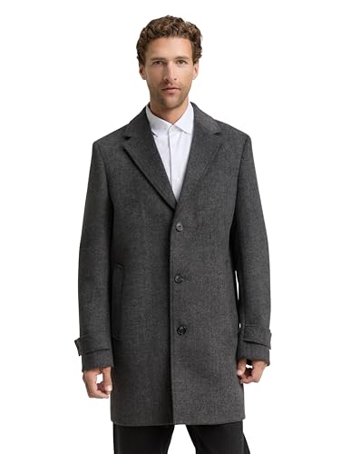 TOM TAILOR Uomo Cappotto Grigio Scuro M
