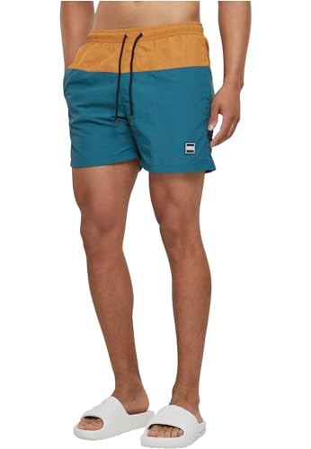 Urban Classics Block Swim Shorts, Pantaloncini da Bagno, Uomo, Nvy