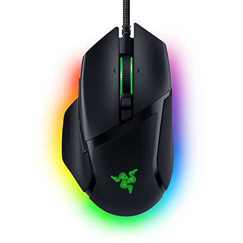Razer Basilisk V3 Mouse da Gioco Cablato, 10+1 Pulsanti Programmabili, Rotellina HyperScroll, Sensore 26K DPI