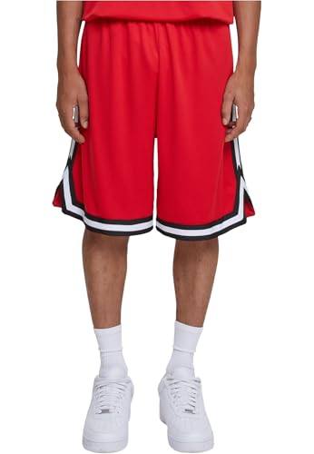 Urban Classics Pantaloncini Uomo Basket, Shorts Girovita Elasticizzato, Tasche, Striscia Colorata Laterale, Materiale Traspirante e Leggero, Taglie S-3XL