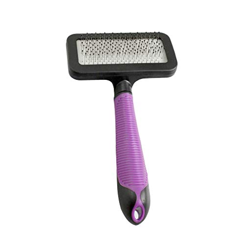 Karlie Spazzola per gatti manico L 17,5 cm lilla/nero