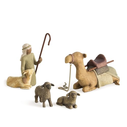 Enesco Willow Tree Scultura Animali del Presepe, Resina