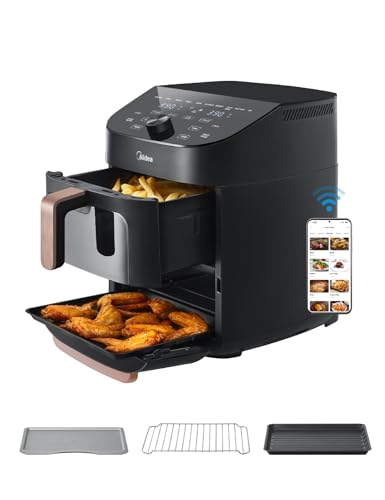 Midea Friggitrice ad Aria Verticale Doppia Zona 11L 2400W