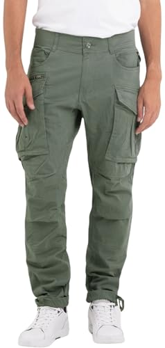 REPLAY M9873A Joe Comfort Cotton Twill Pantaloni Uomo Aviator Green