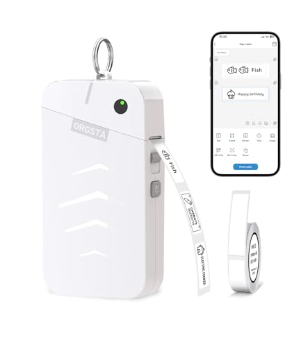 ORGSTA S001 Etichettatrice Etichette Adesive Stampante Bluetooth