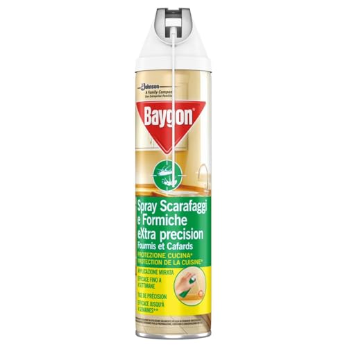 Baygon Spray Insetticida per Cucina contro Scarafaggi e Formiche, 400 ml