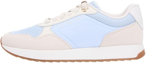 Tommy Hilfiger Sneakers Running Chic Mesh Pelle Breezy Blue Soft Cream