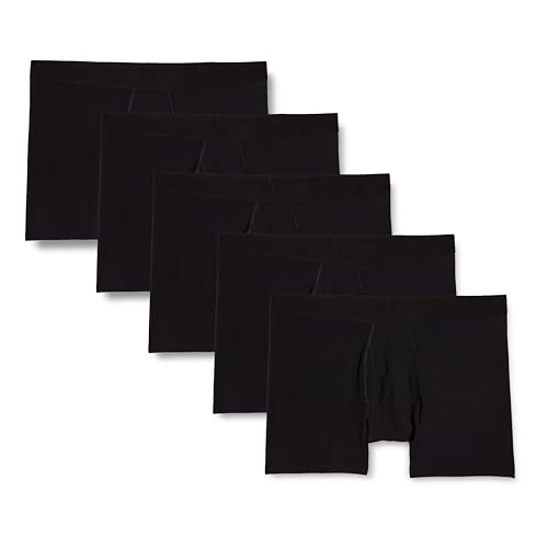 Amazon Essentials Boxer in Jersey di Cotone Uomo, Pacco da 5