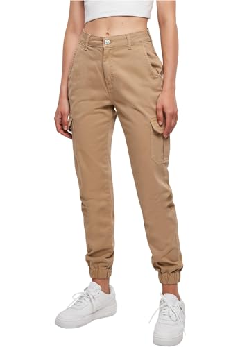 Urban Classics High Waist Cargo Pants, Donna