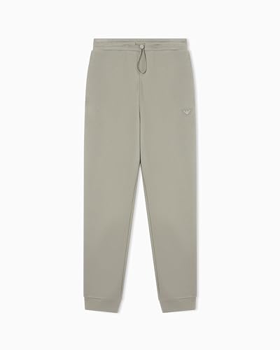 EMPORIO ARMANI Pantaloni Uomo Modal Terry con Polsini Grigio