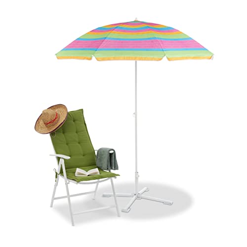 Relaxdays Ombrellone Spiaggia e Giardino 200x170 cm