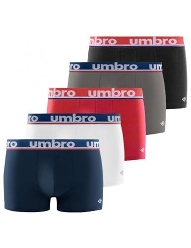 Umbro Mutande Boxer 100% Cotone, Set 5
