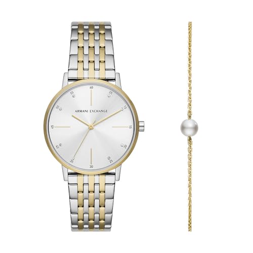 Armani Exchange Orologio cassa in acciaio 36 mm e in acciaio e