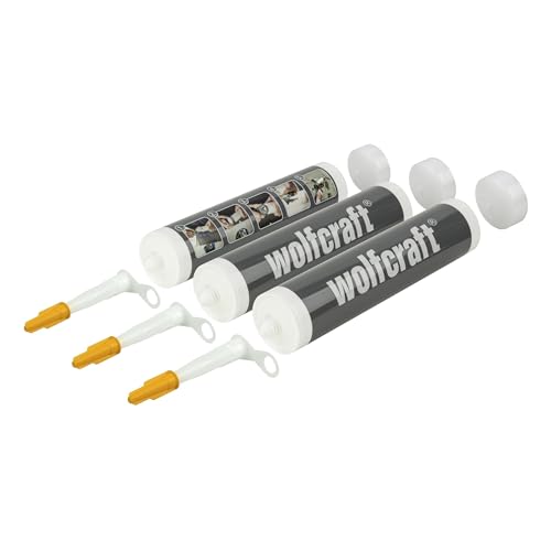 wolfcraft Cartucce vuote 310 ml, 3 pezzi