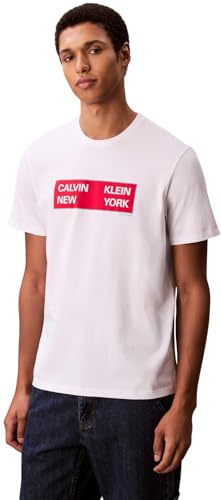 Calvin Klein T-Shirt Uomo Maniche Corte Box Graphic Tee Regular Fit