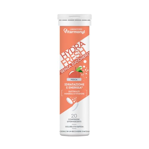 Vitarmonyl Hydrafresh Compresse Effervescenti Idratazione Gusto Pesca 20 pz