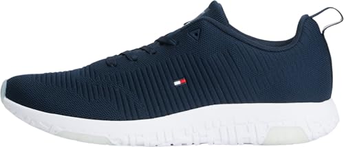 Tommy Hilfiger Uomo Sneakers Running Corporate Knit Rib Runner Scarpe Sportive